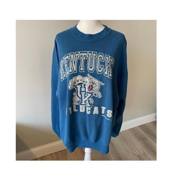 Vintage 90's Kentucky Wildcats Sweatshirt Pullover Oversized Retro Throwback - Picture 1 of 6